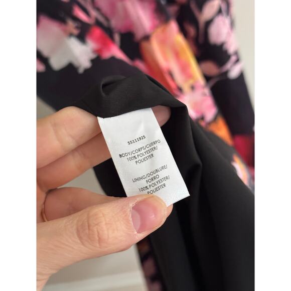 KAY UNGER Nicole Column Gown in Saffron Black Size 10 - Picture 9 of 9